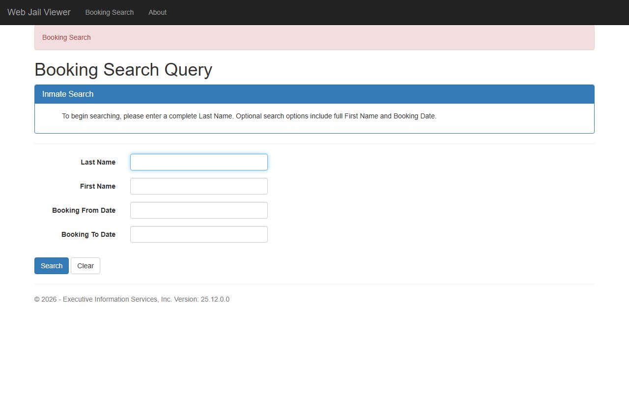 Kent County jail roster Web Jail Viewer search fields